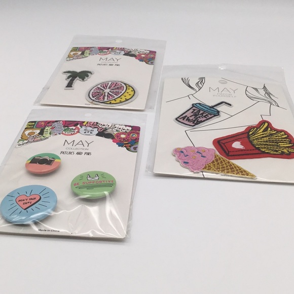 May Collection Patches and Pins Buttons lot - Picture 2 of 7